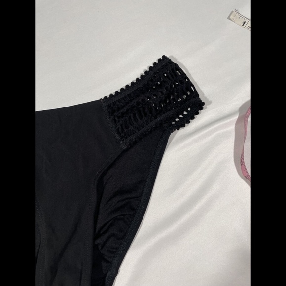 NEW Robin Piccone Sophia Side Crochet Bikini Bottom in Black‎ [ Small ] - Picture 6 of 10